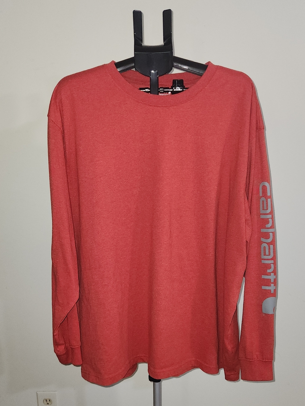 Carhartt Men’s Loose Fit Long-Sleeve Tee in Red. XXL.
